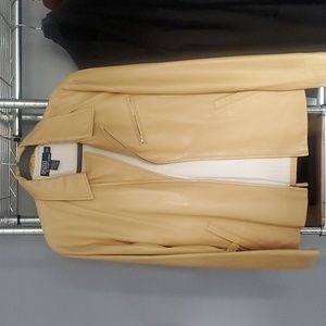 Polo by Ralph Lauren Leather jacket. Medium. Yellow